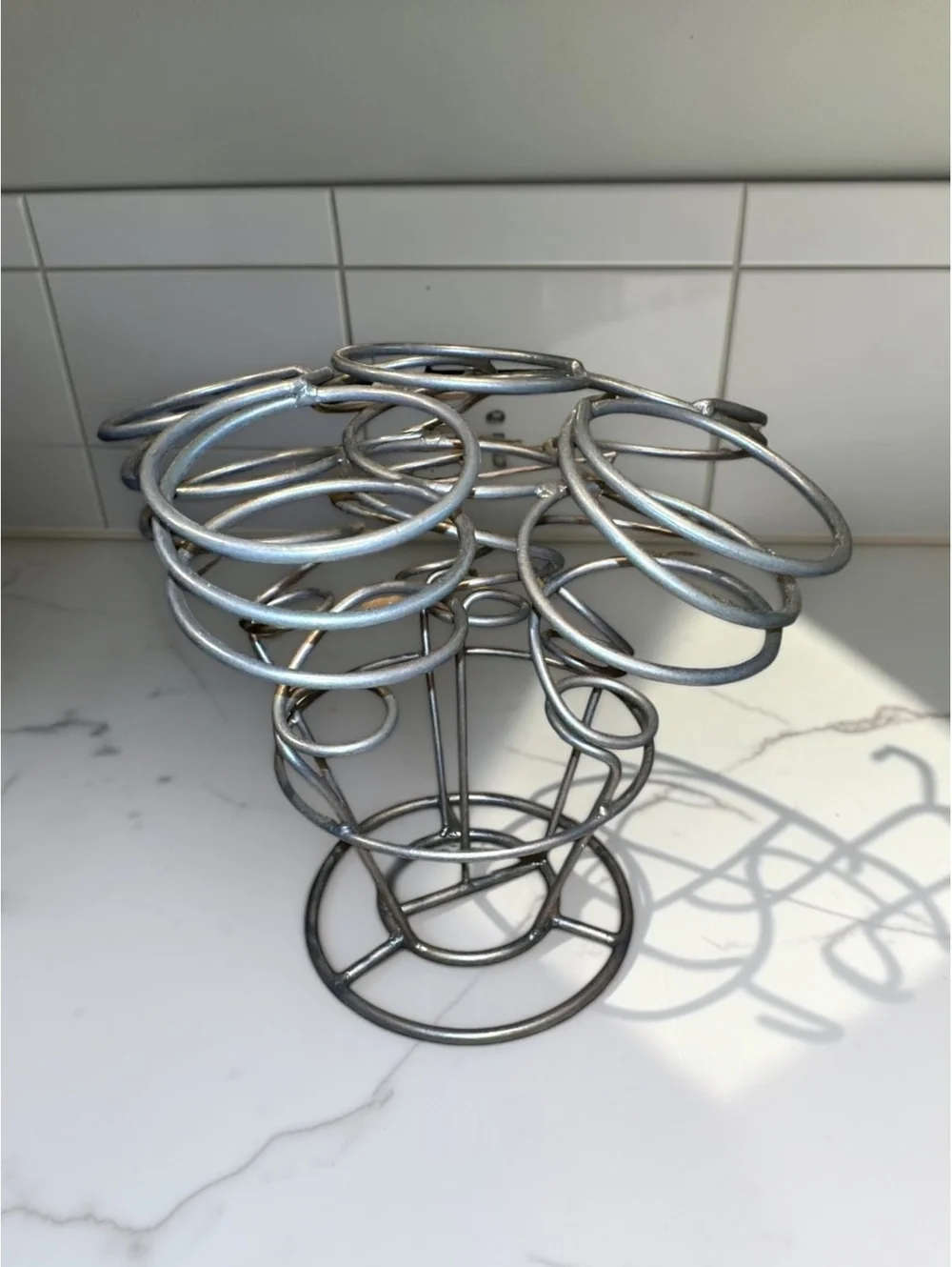 Vintage Six Bottle Table Wine Rack Holder